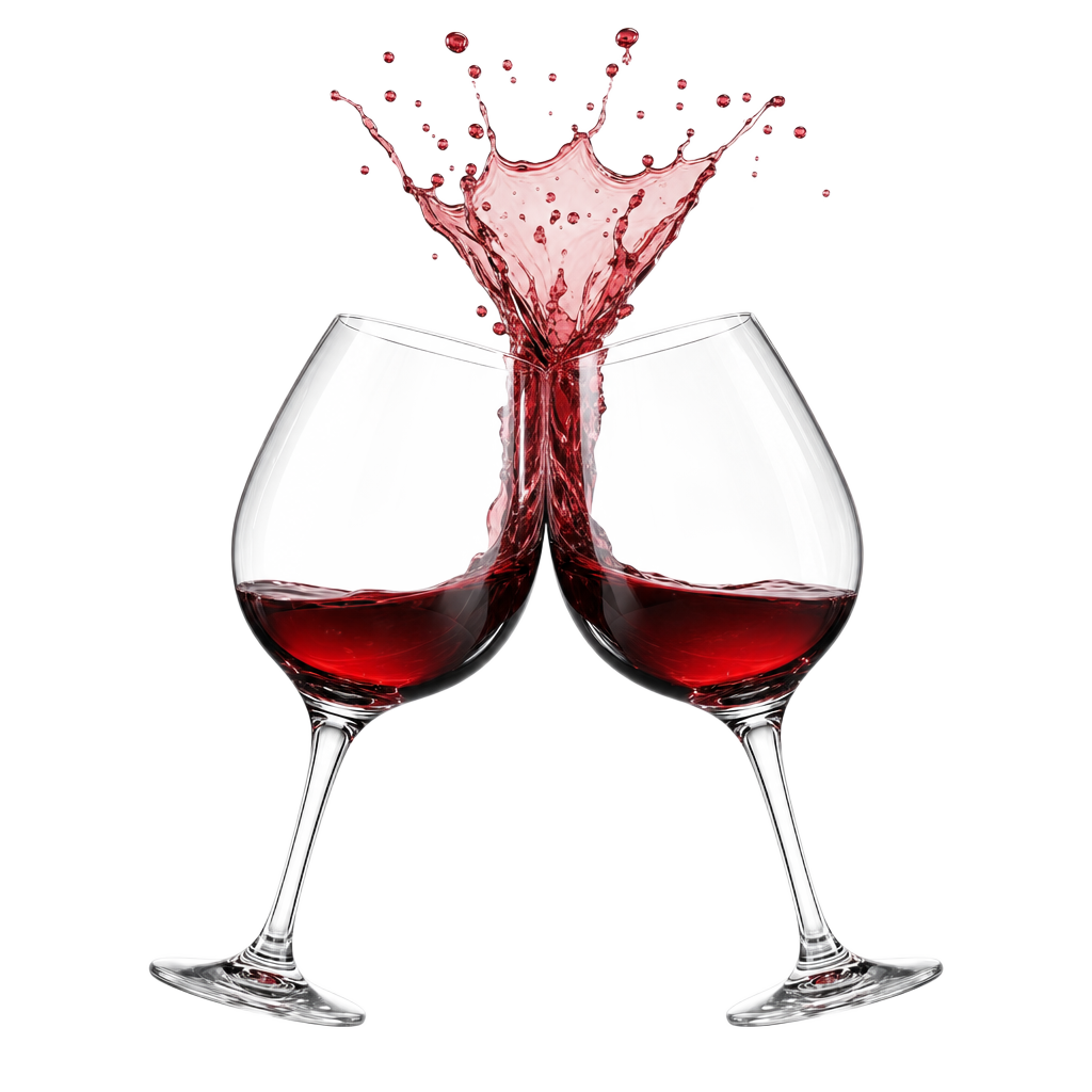 Santé — copos de vinho